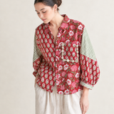 Crimson Fleur Bloom Block Shirt