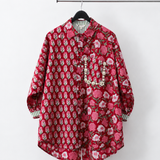 Crimson Fleur Bloom Block Shirt