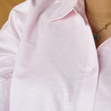 Paris Charm Embroidered Linen Shirt