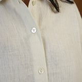 Japanese Garden Embroidered Linen Shirt