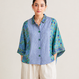 Azure Botanica Block Shirt