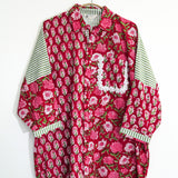Crimson Fleur Bloom Block Shirt