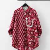 Crimson Fleur Bloom Block Shirt