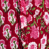 Crimson Fleur Bloom Block Shirt