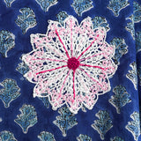 Indigo Paisley Bloom Block Shirt