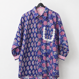 Indigo Blush Botanical Block Shirt