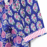 Indigo Blush Botanical Block Shirt