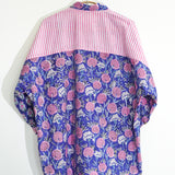 Indigo Blush Botanical Block Shirt
