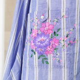 Periwinkle Bloom Striped Kurta