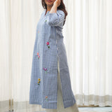 Wildflower Gingham Checked Kurta
