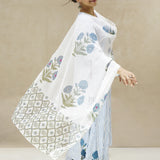 Azaqat Handblock Ensemble Kurta Suit