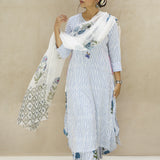 Azaqat Handblock Ensemble Kurta Suit
