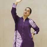 BohoBandh Purple Shirt