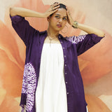BohoBandh Purple Shirt