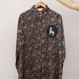 Modal Bloom Ajrak Shirt