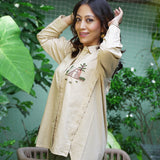 Roots & Roof Linen Embroidered Shirt