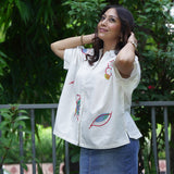 Abstract Embroidered Reverie Shirt