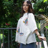 Abstract Embroidered Reverie Shirt