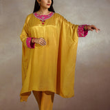 Noor Mustard Silk Festive Co-ord Set