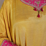 Noor Mustard Silk Festive Co-ord Set