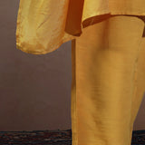Noor Mustard Silk Festive Co-ord Set