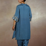 Meher Embroidered Sleeve Festive Kurta Set