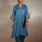 Meher Embroidered Sleeve Festive Kurta Set