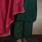Gulzaar Green Embroidered Festive Kurta Set with Dupatta