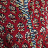 Auburn Ajrakh Hand-block Printed Kaftan