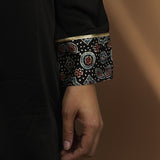 Raven Ajrakh Hand-block Printed Co-ord Set - Black