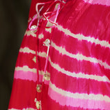 Blush Breeze Leheriya Tie-Dye Top