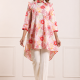 Collared Cotton Tunic For Women