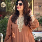 Zari Zephyr Rust Colour Co-ord Set