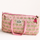 Pink Mahjong Bag Set for Tiles and Racks with mat
