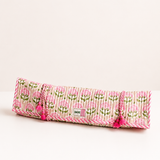 Pink Mahjong Bag Set for Tiles and Racks with mat