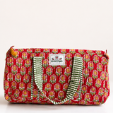 Red Mahjong Bag Set for Tiles and Racks with mat