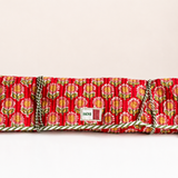 Red Mahjong Bag Set for Tiles and Racks with mat