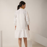 Beigy White Dress
