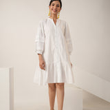 Beigy White Dress