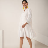 Beigy White Dress