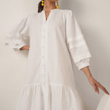 Beigy White Dress