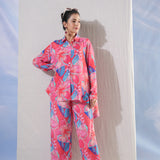 Coco Red Flower Co-ord Set