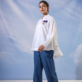 EVIL EYE PATCH COTTON SHIRT