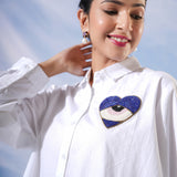 EVIL EYE PATCH COTTON SHIRT