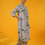 Kasturi Floral Printed Kurta Set