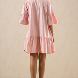 Flipper Pink Cotton Short Frill Dress