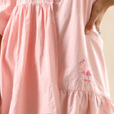 Flipper Pink Cotton Short Frill Dress
