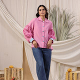 Bubble Pink Embroidery Shirt