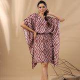 Ella Brown Bandhani Short Kaftan