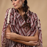 Ella Brown Bandhani Short Kaftan